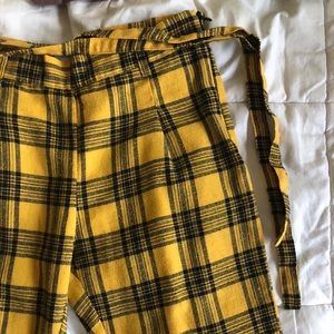 Yellow Plaid Pant